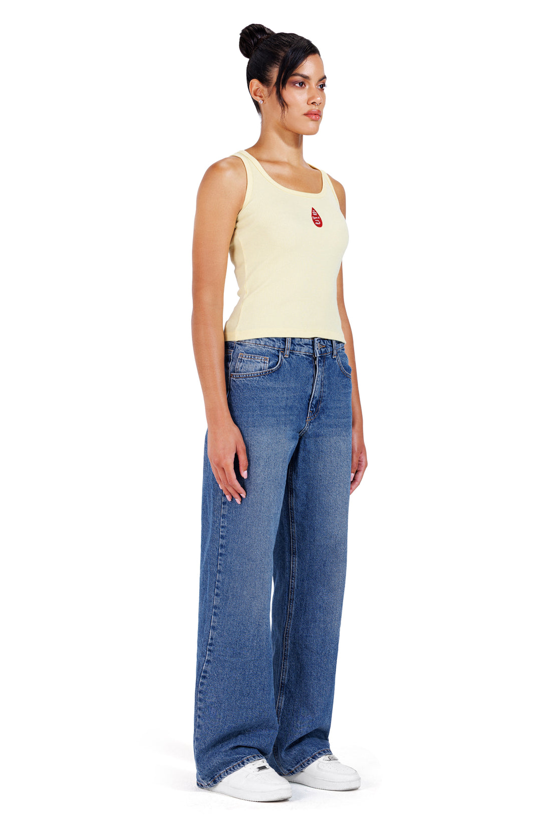 No More Tears Women Yellow Tank Top