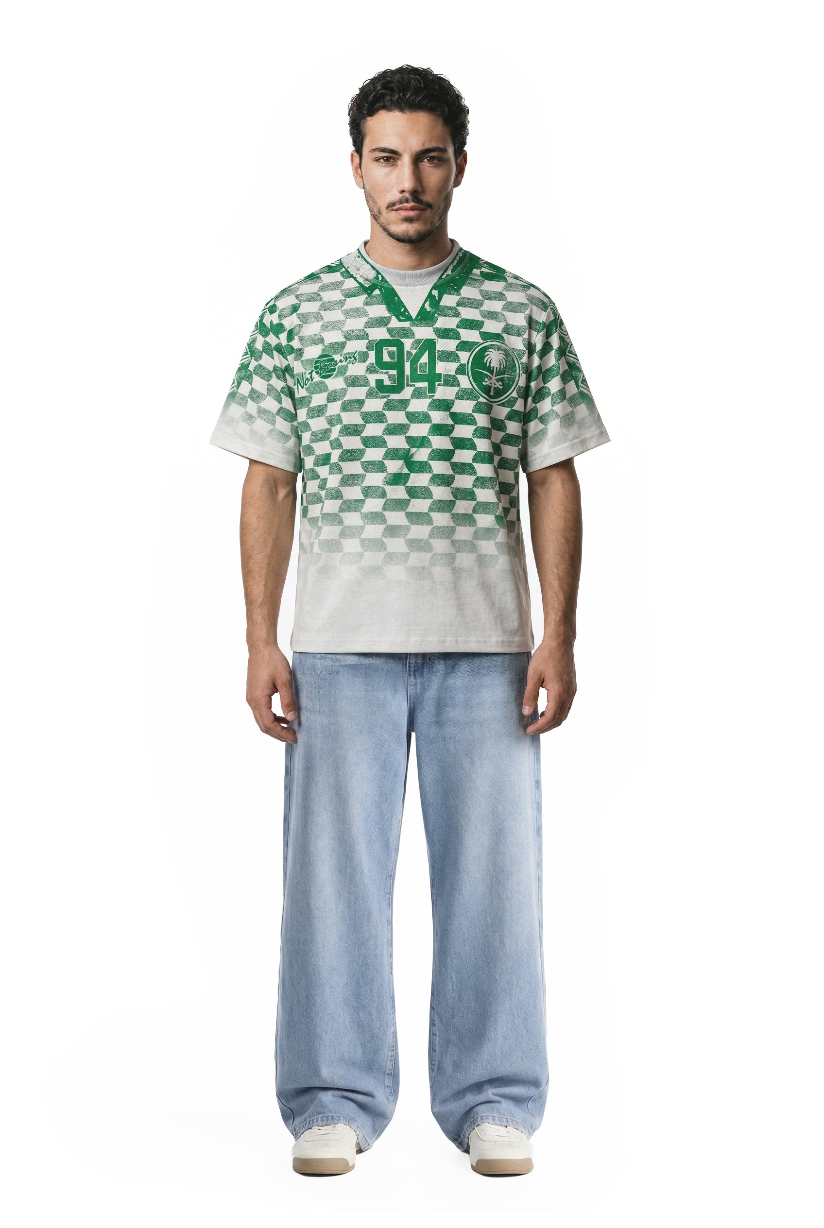 1994 Saudi Jersey Scan Print T-shirt
