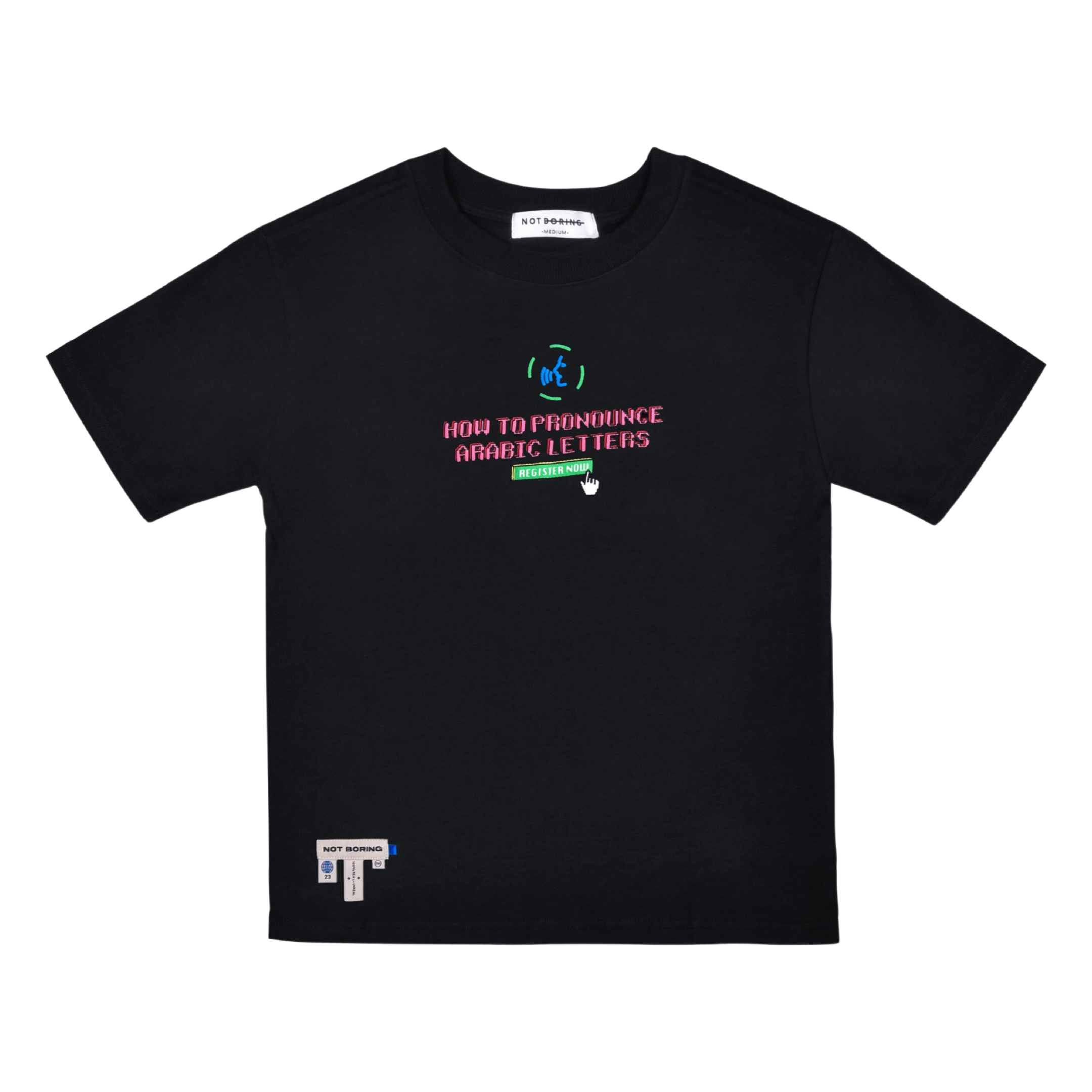 Learn Arabic Black T-shirt