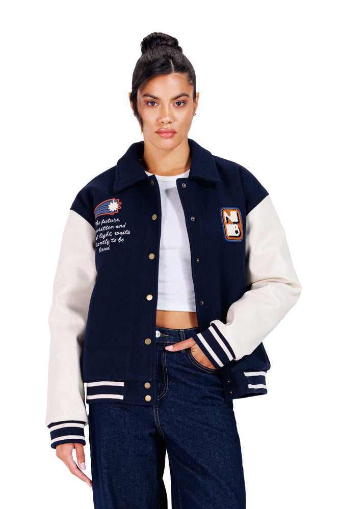 No Curfew Navy Jacket