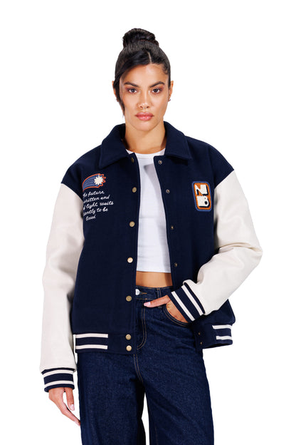 No Curfew Navy Jacket