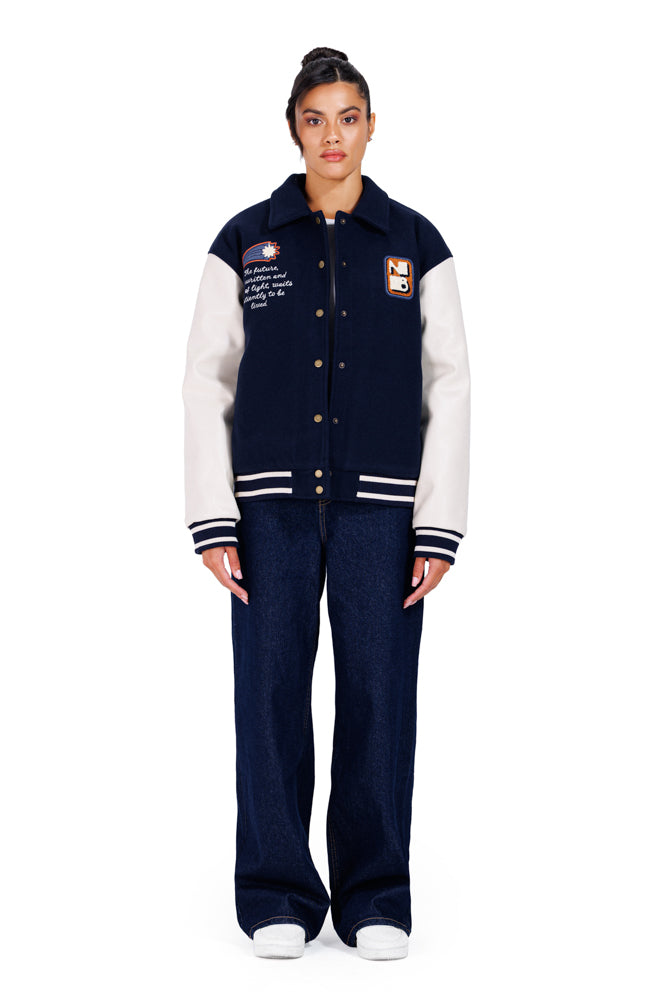 No Curfew Navy Jacket