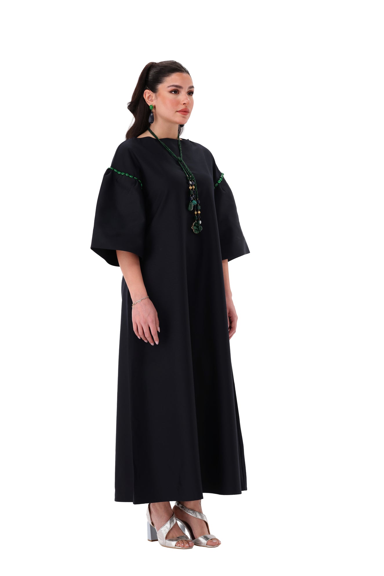 Mesbah Navy Dress