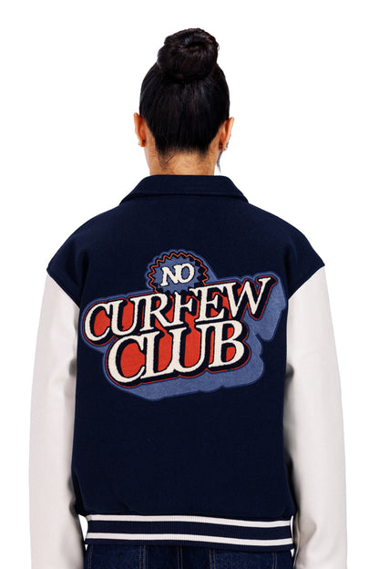 No Curfew Navy Jacket