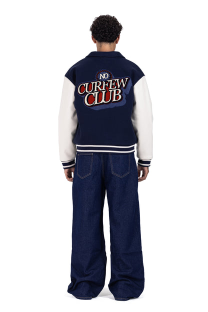 No Curfew Navy Jacket