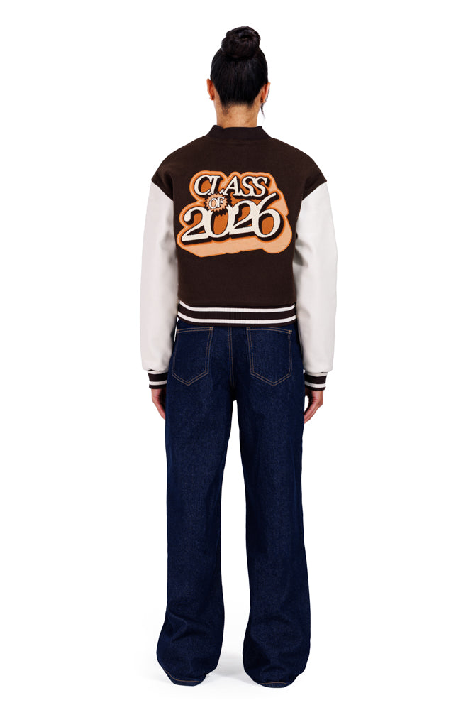 Class of 2026 Brown Cropped Jacket