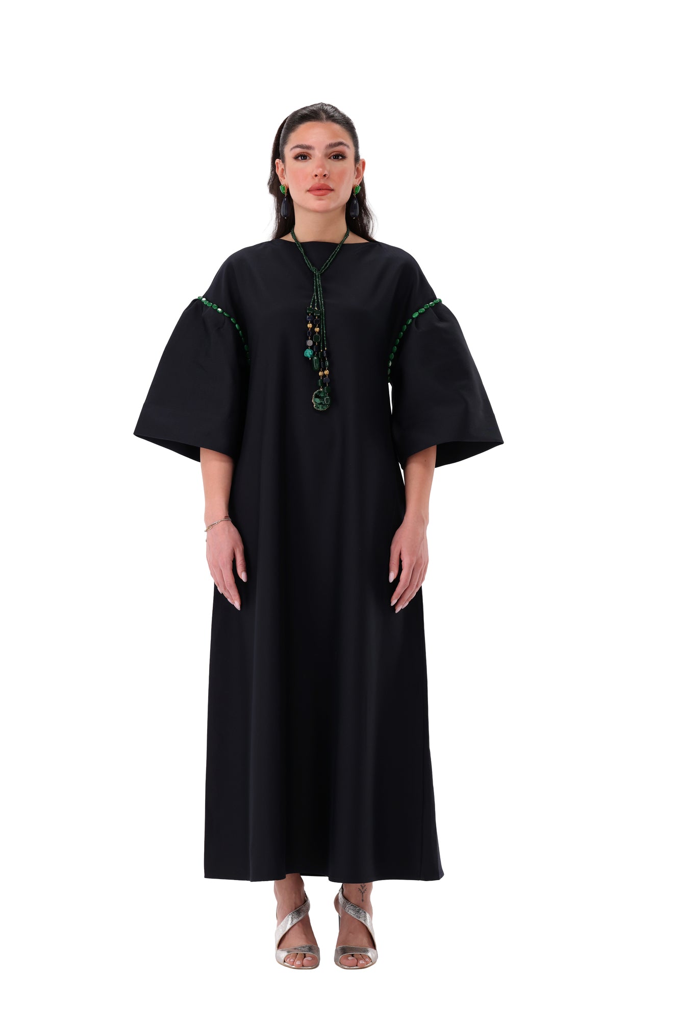 Mesbah Navy Dress