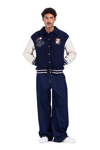 No Curfew Navy Jacket