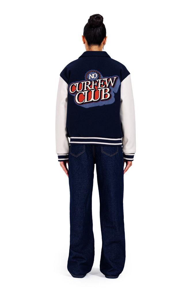 No Curfew Navy Jacket