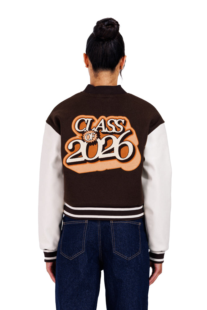 Class of 2026 Brown Cropped Jacket