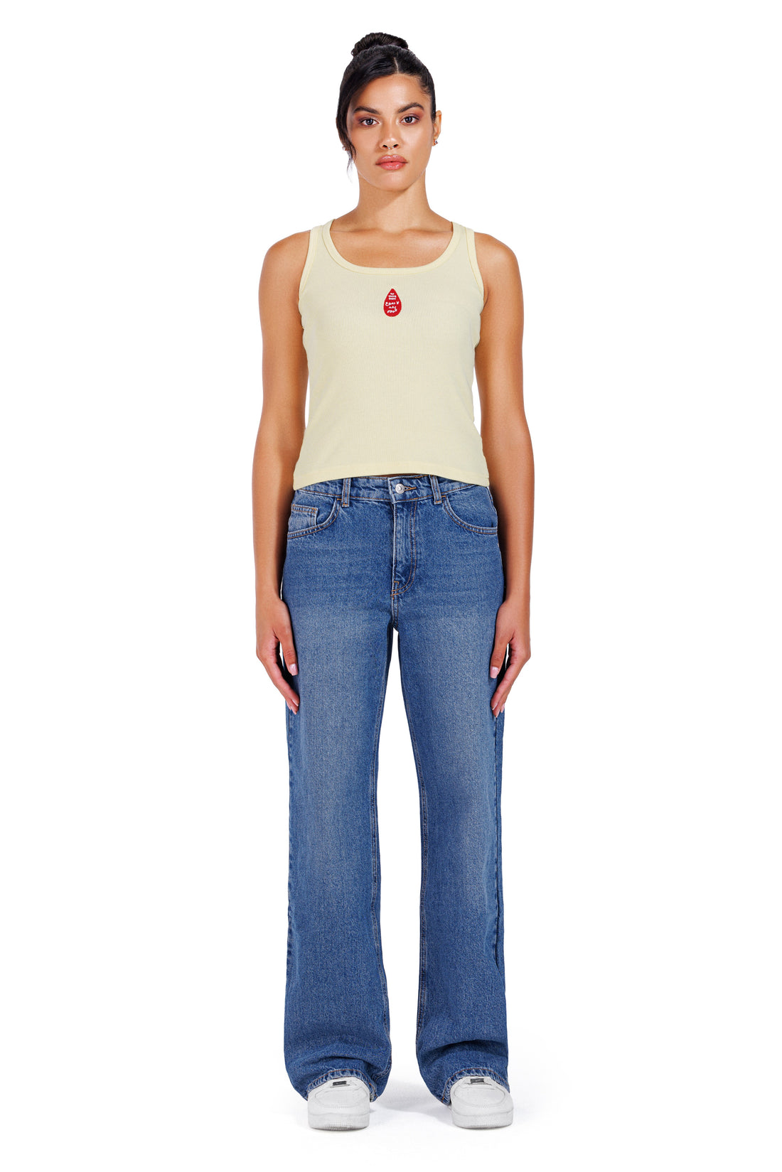 No More Tears Women Yellow Tank Top