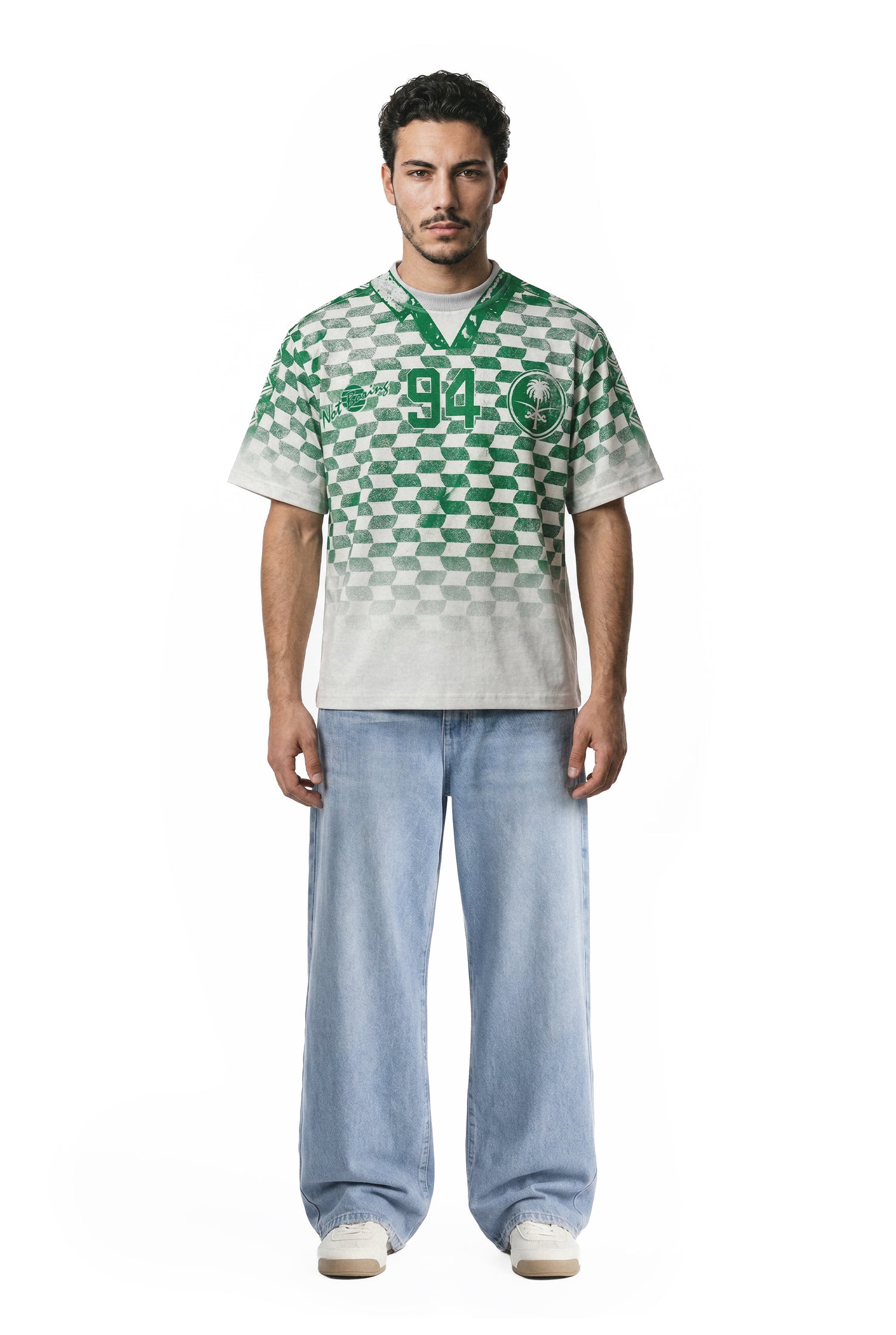 1994 Saudi Jersey Scan Print T-shirt