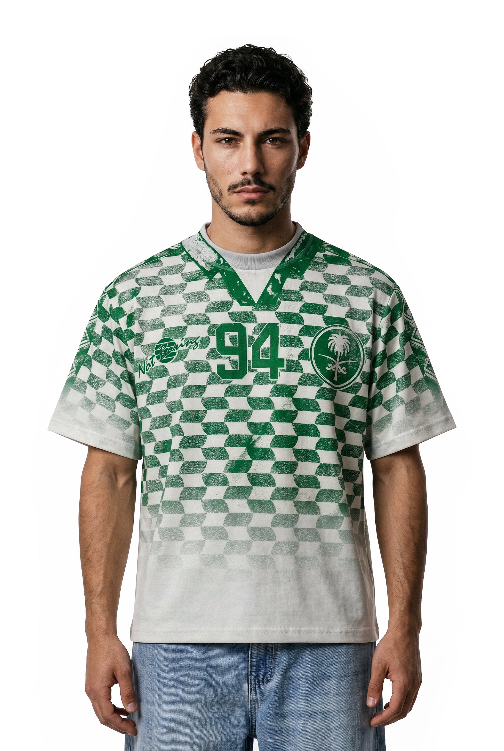 1994 Saudi Jersey Scan Print T-shirt
