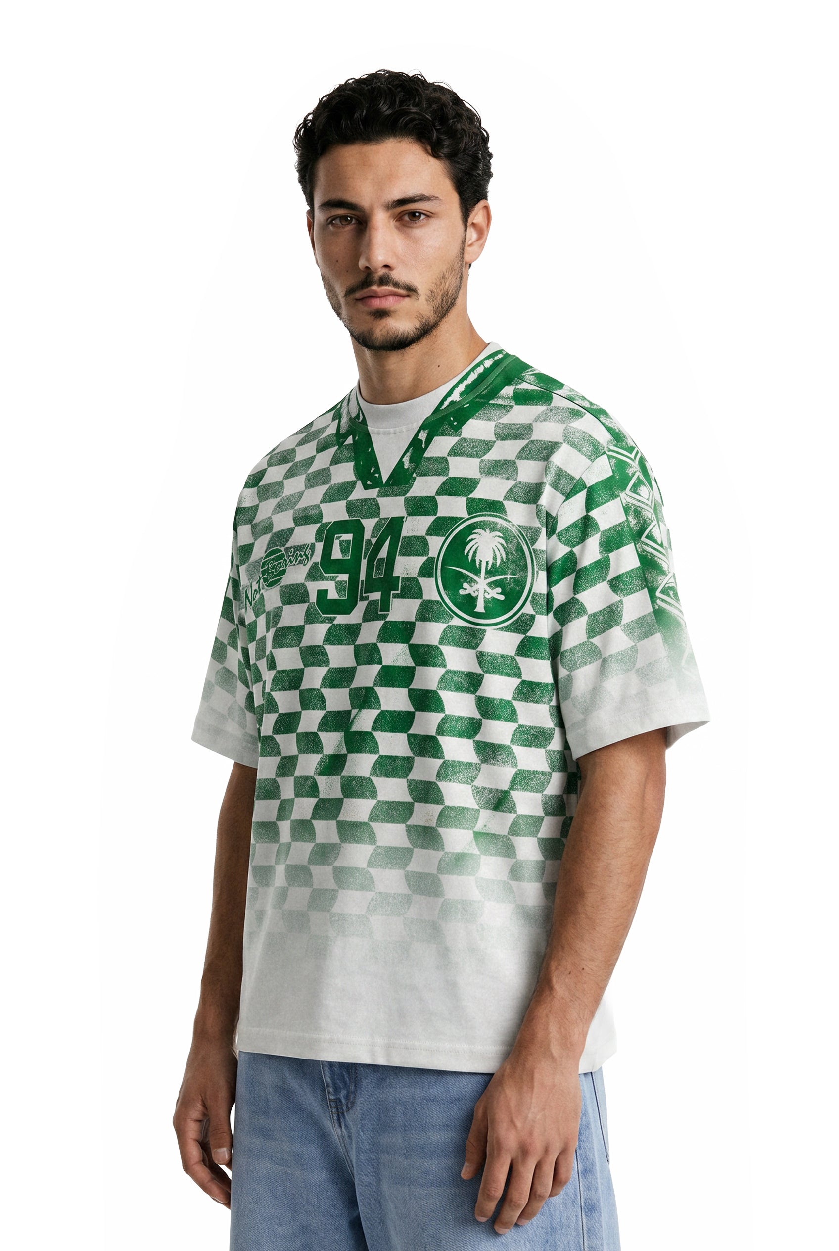 1994 Saudi Jersey Scan Print T-shirt