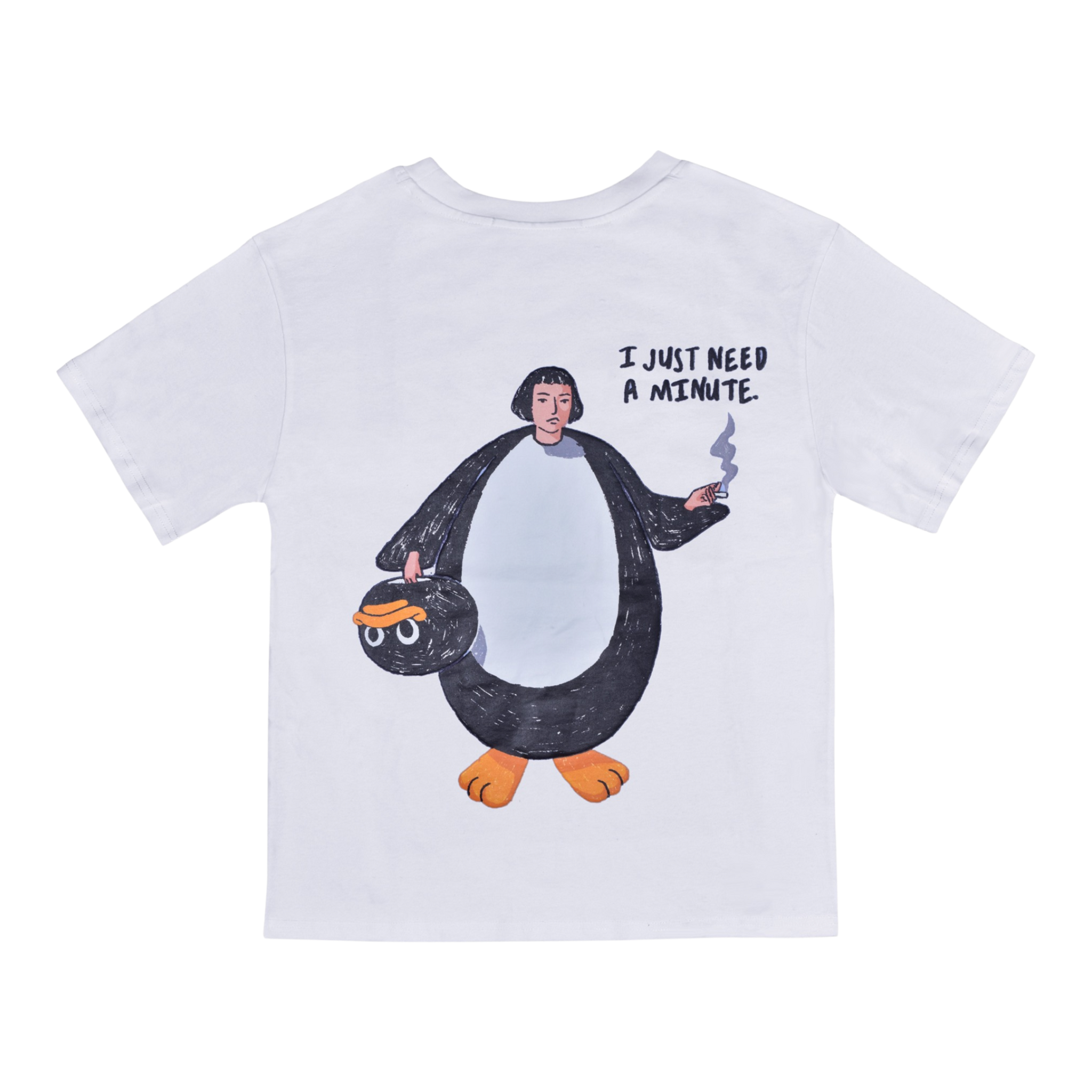 Part-time Penguin White T-shirt